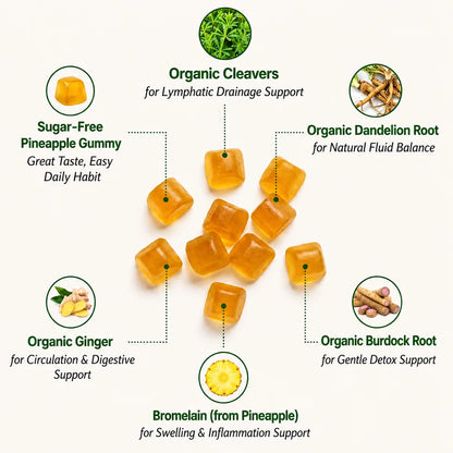Lymphatic Drainage Gummies for Swelling & Fluid Relief